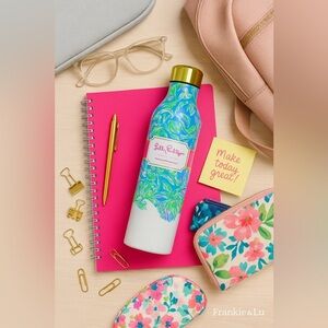 Lilly Pulitzer Stainless Steel Water Bottle 20oz | Chick Magnet Floral Print | N